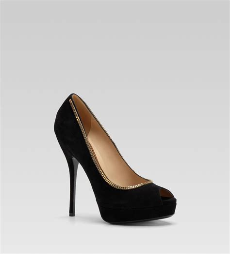 gucci pumps open toe|gucci high heels shoes.